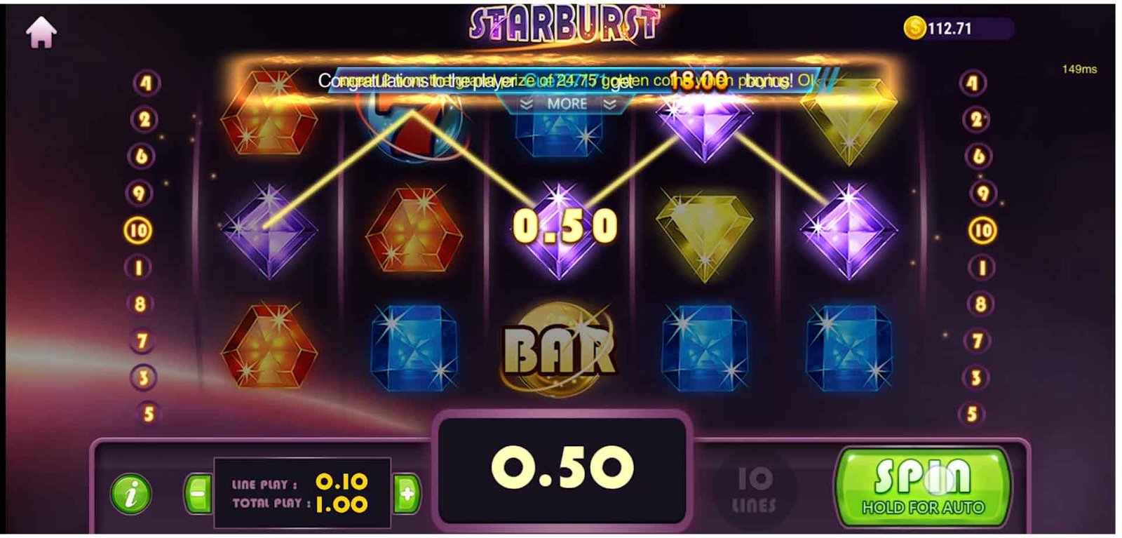 Starburst Slots 5