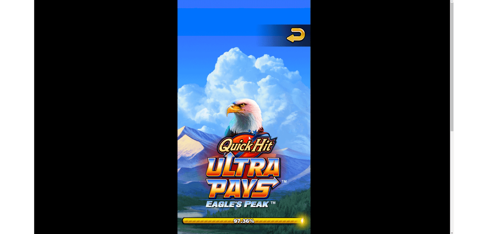 Quick Hit Ultra Pays Eagle’s Peak 8