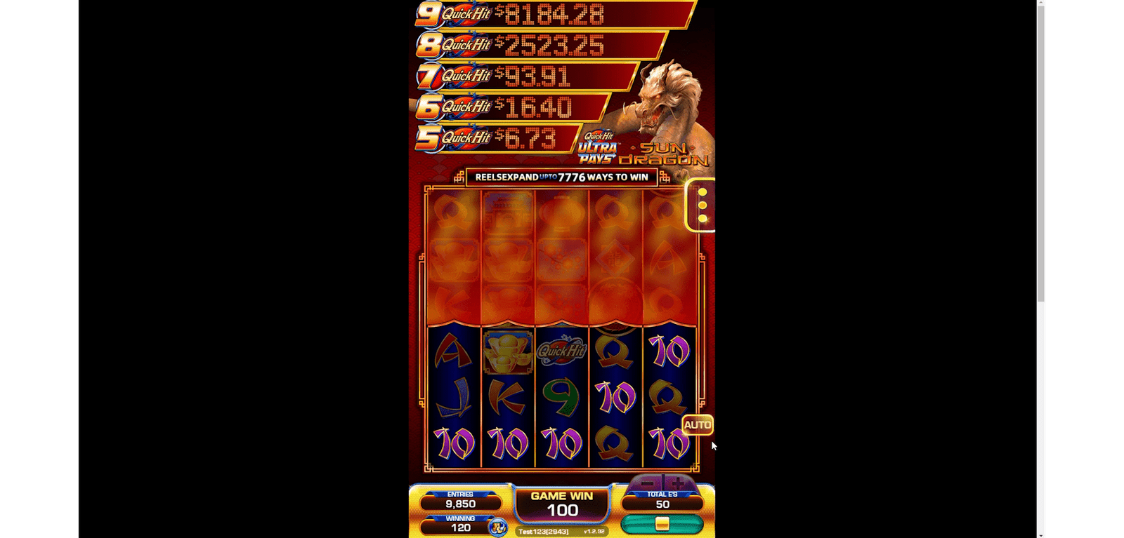 Quick Hit Ultra Pays Sun Dragon 1