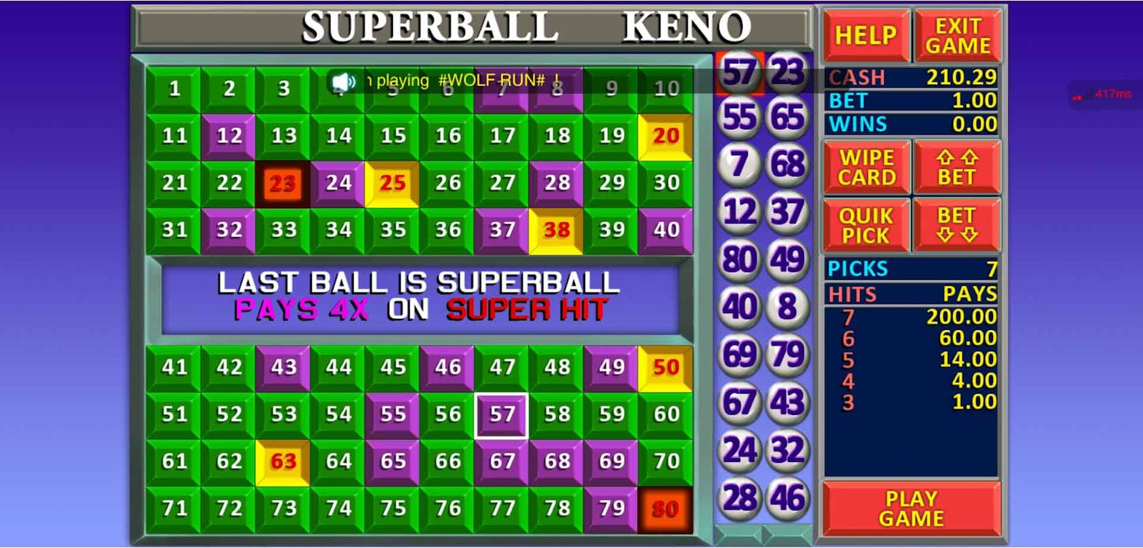 Super Ball Keno 8